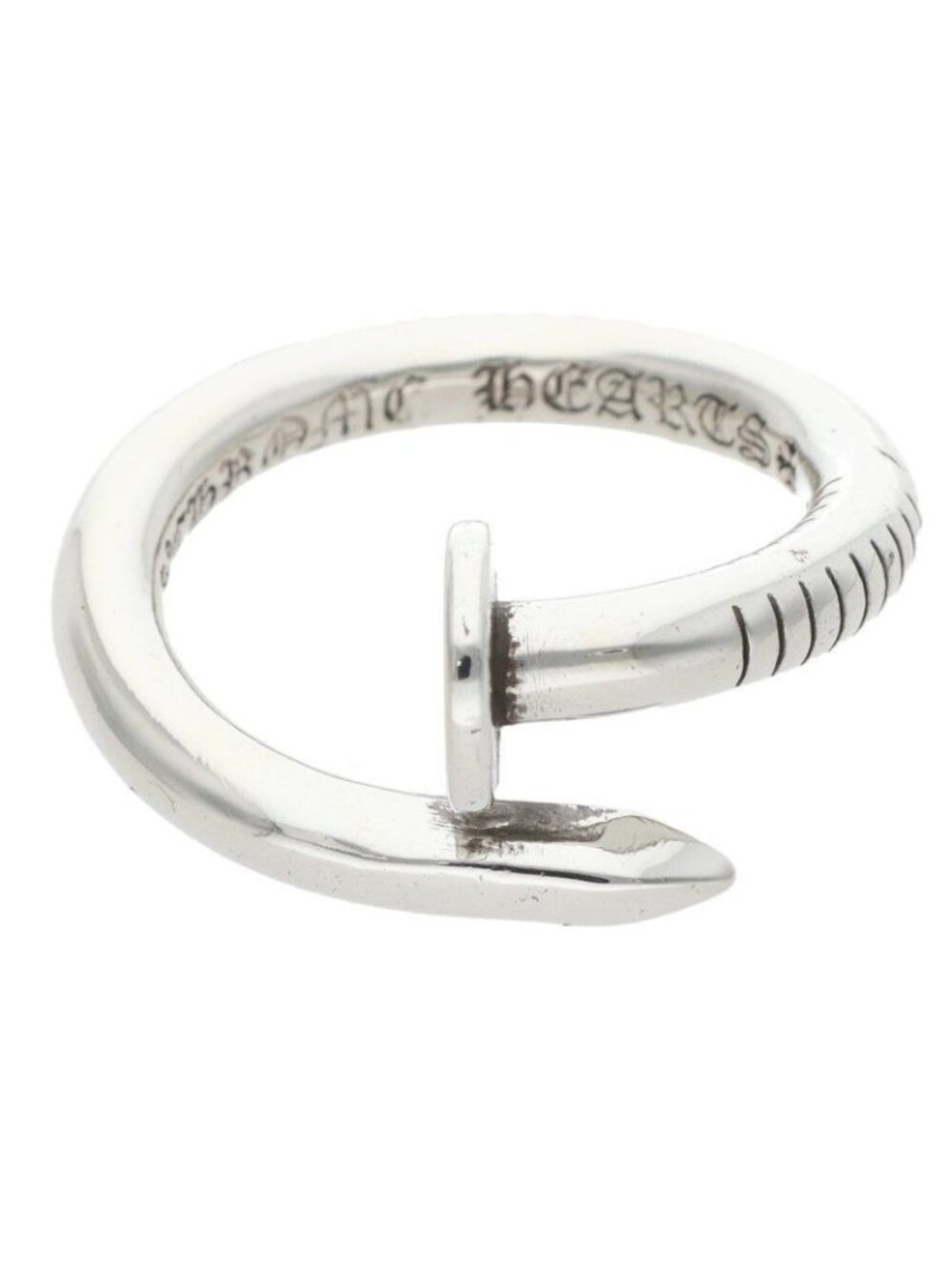 Chrome Hearts Nail Flat Silver Ring